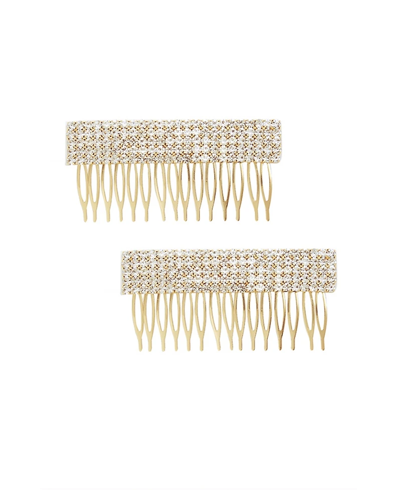 Ettika Dynasty Hair Comb Set in Clear