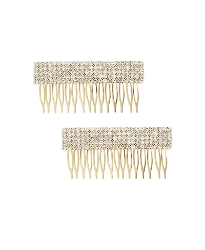 Ettika Dynasty Hair Comb Set in Clear