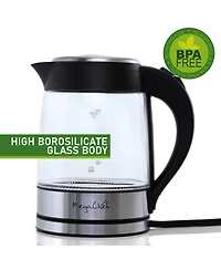 MegaChef Quart Glass Electric Tea Kettle