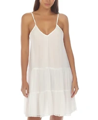 Raviya Women's Tiered Sleeveless Cover-Up Dress