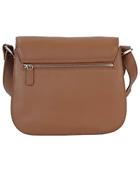 Mancini Pebble Alison Leather Crossbody Handbag