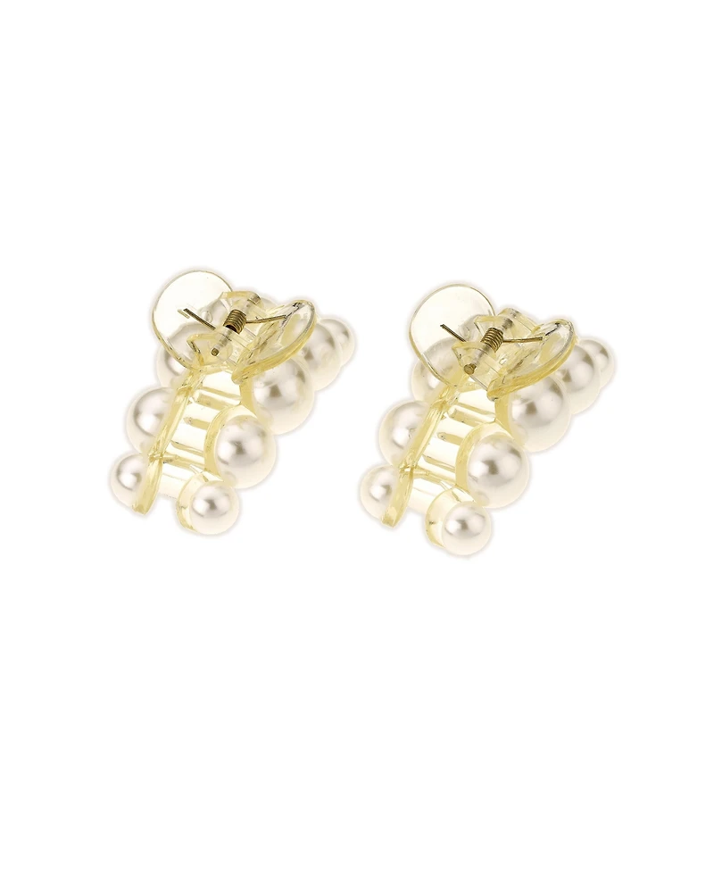 Ettika Imitation Pearl Hair Claw Set of 2