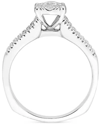 Diamond Cluster Ring (3/4 ct. t.w.) in 14k White Gold