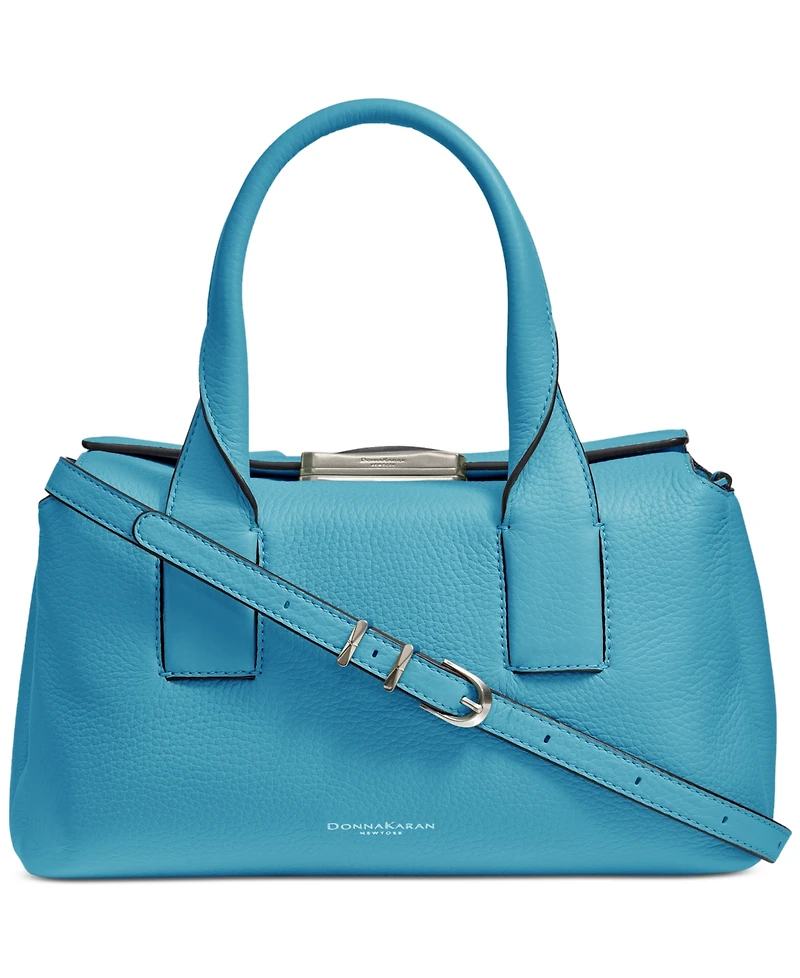 Donna Karan New York Amagansett Soft-Rolled Leather Satchel with Sculpted Magnet Closure