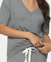 Felina Women's Jessie 2 Pc. Jersey Knit Lounge Set