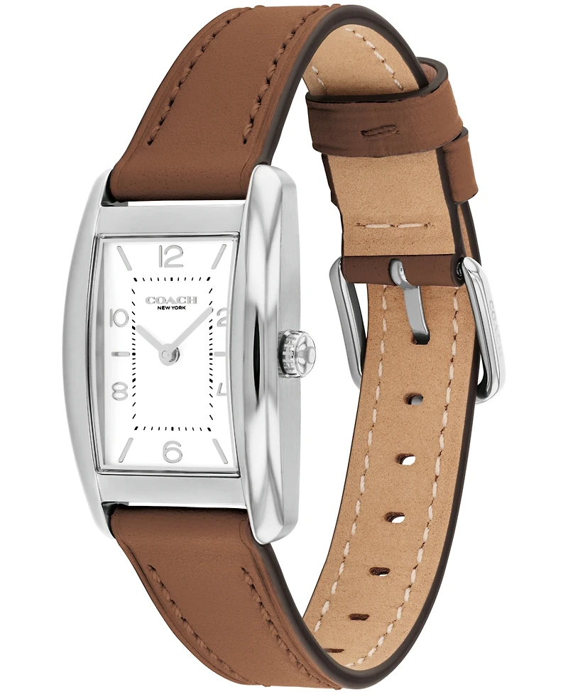 Coach Women's Reese Saddle Leather Watch 24mm