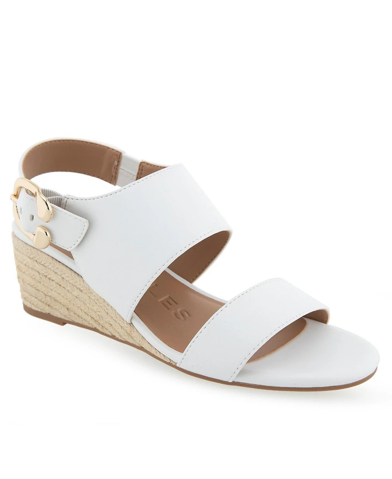 Aerosoles Women's Worth Open Toe Wedge Sandals