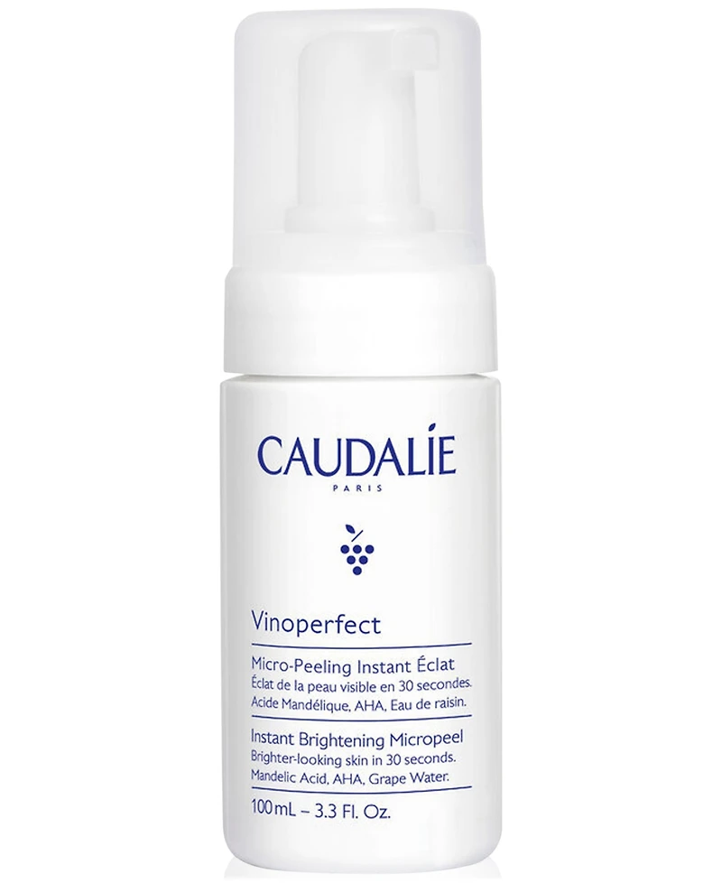 Caudalie Vinoperfect Instant Brightening Micropeel Foam, 3.3 oz.