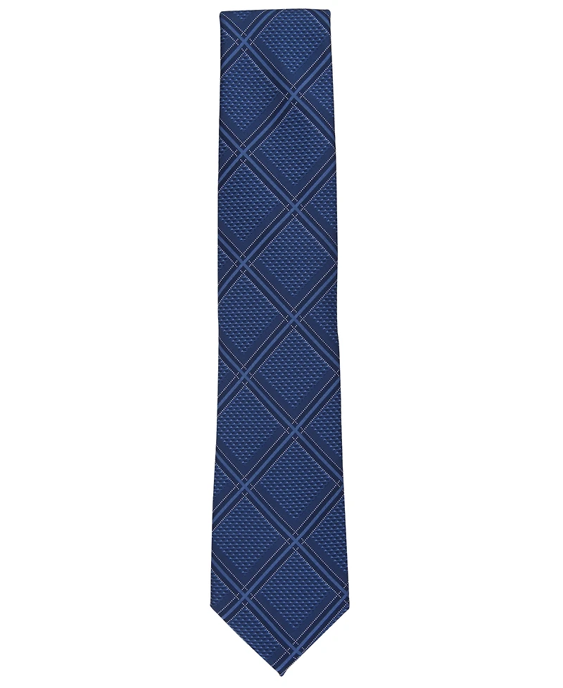 Perry Ellis Men's Bannos Large Grid Tie