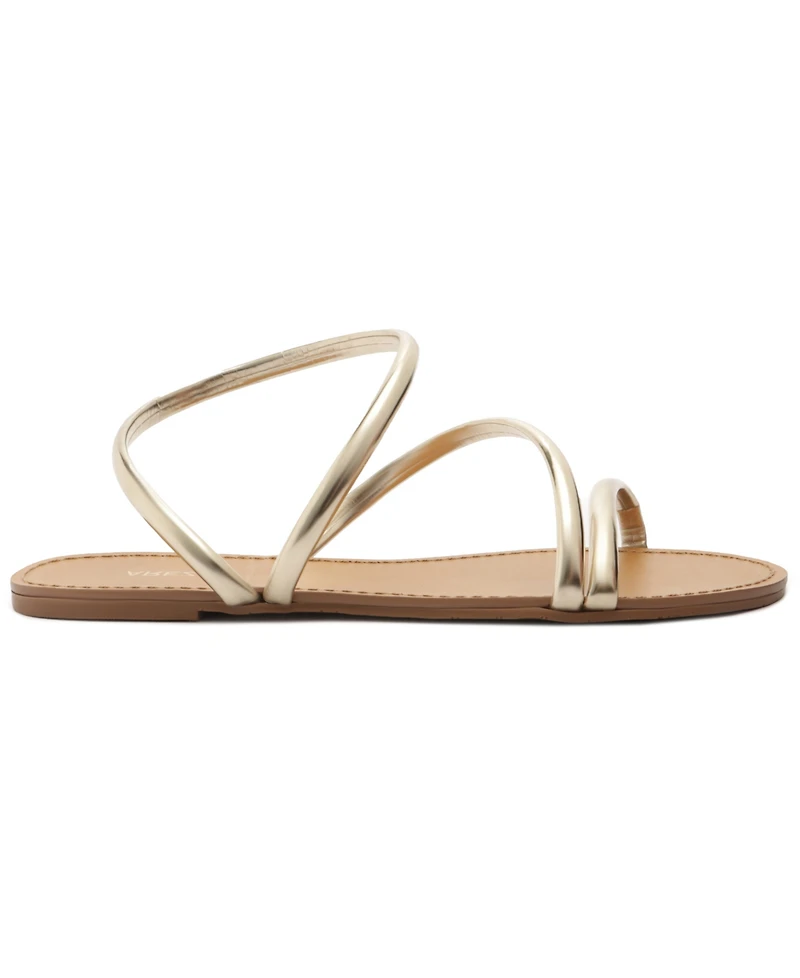 Arezzo Women's Mikayla Round Toe Flat Sandals