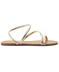 Arezzo Women's Mikayla Round Toe Flat Sandals