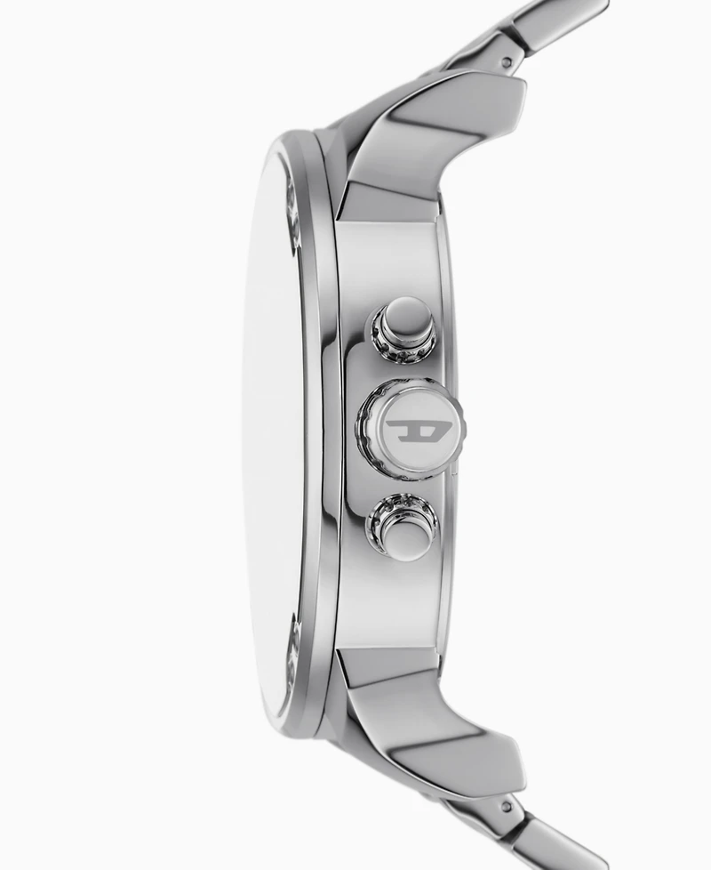 Diesel Men's Mr. Daddy 2.0 Chronograph Silver-Tone Stainless Steel Watch 57mm