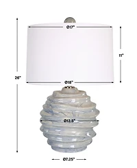 Uttermost 26" Waves Accent Lamp