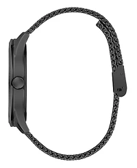 Guess Men's Analog Black Stainless Steel Mesh Watch, 44mm