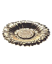 Certified International Gold Coast 3-d Sunflower Platter