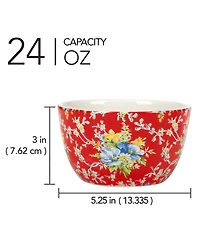Certified International Blossom Set of 4 Ice Cream Bowls