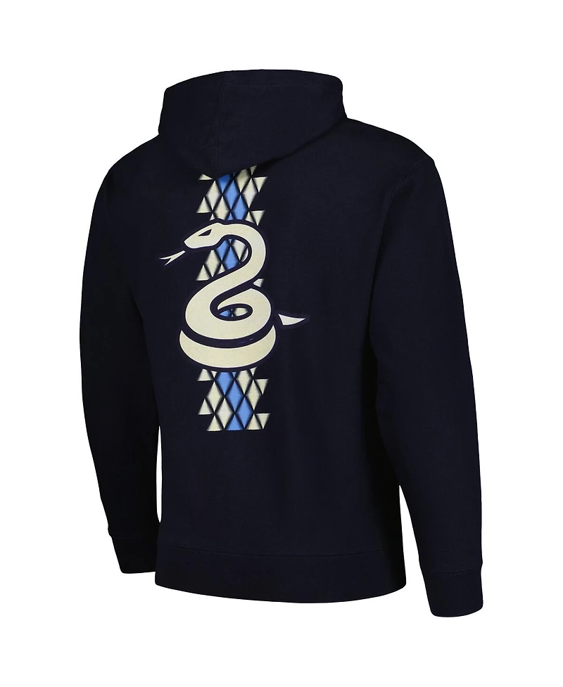 Men's Mitchell & Ness Navy Philadelphia Union 2024 Jersey Hook Snake Pullover Hoodie