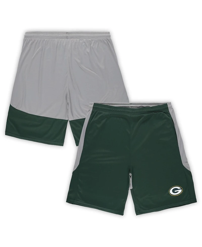 Men's Fanatics Green Green Bay Packers Big and Tall Team Logo Shorts
