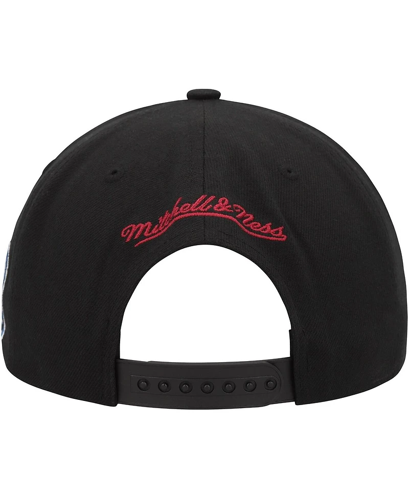 Men's Mitchell & Ness Black Colorado Avalanche Core Team Script 2.0 Snapback Hat
