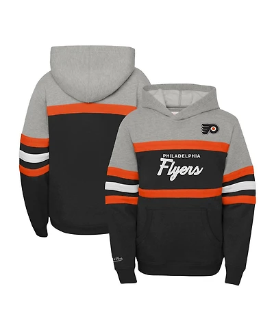 Big Boys Mitchell & Ness Black Philadelphia Flyers Head Coach Pullover Hoodie