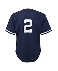 Little Boys and Girls Mitchell & Ness Derek Jeter Navy Distressed New York Yankees Cooperstown Collection Mesh Batting Practice Jersey