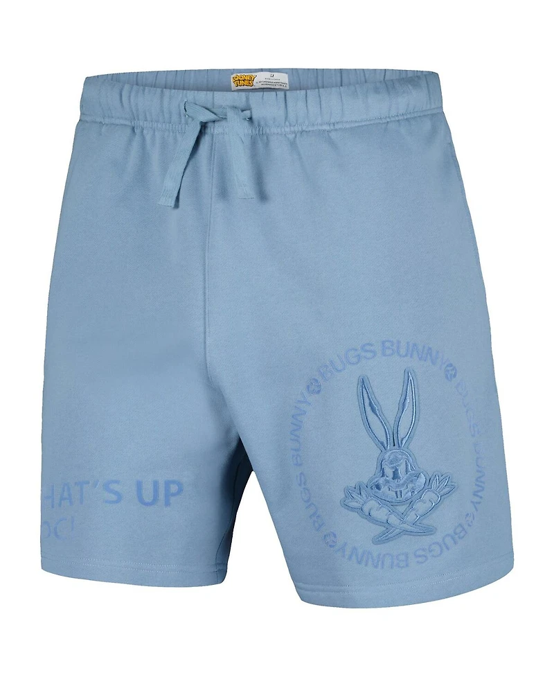 Men's Freeze Max Blue Looney Tunes Skeleton Fleece Shorts