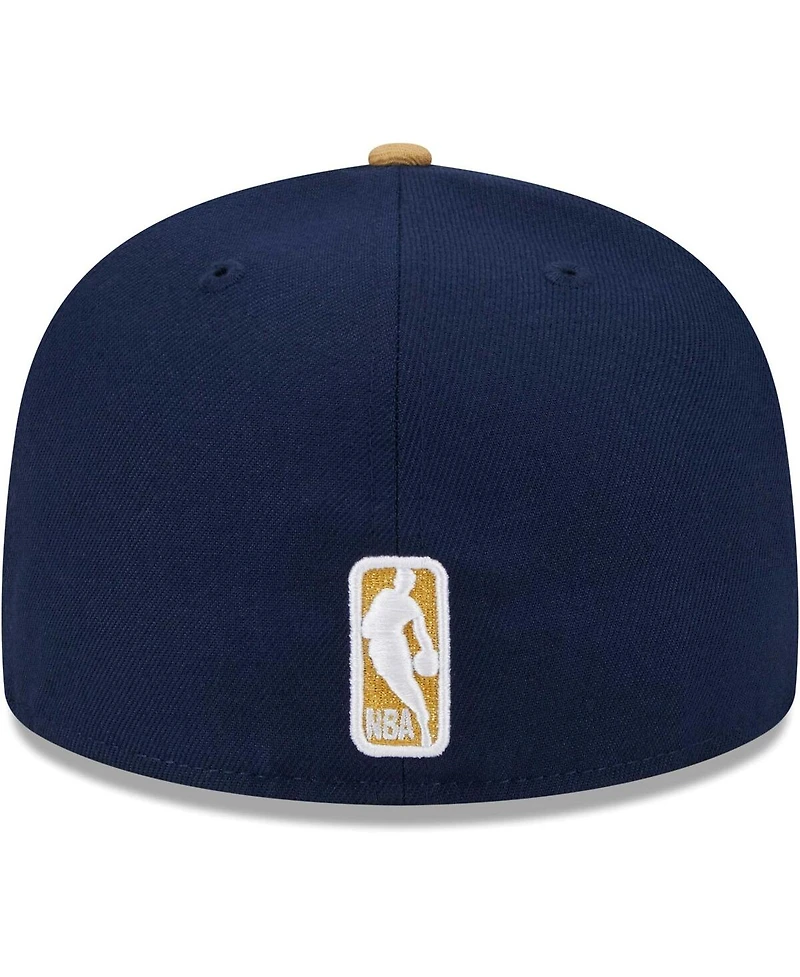 Men's New Era Navy, Gold New Orleans Pelicans Gameday Gold Pop Stars 59FIFTY Fitted Hat