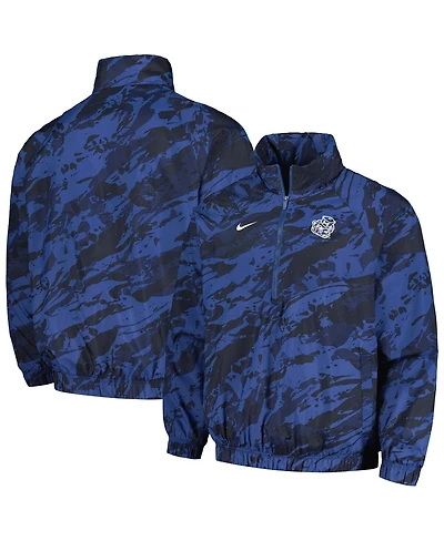 Men's Nike Navy Michigan Wolverines Anorak Half-Zip Jacket