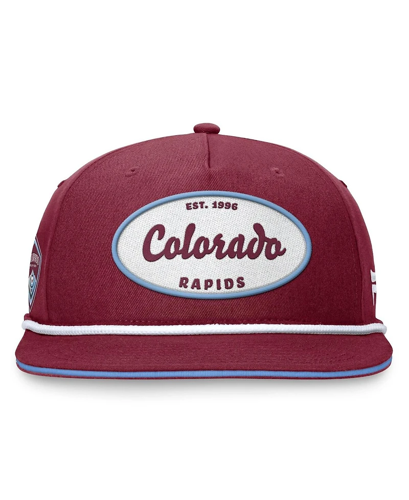 Men's Fanatics Garnet Colorado Rapids Iron Golf Snapback Hat