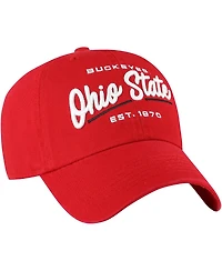 Women's '47 Brand Scarlet Ohio State Buckeyes Sidney Clean Up Adjustable Hat