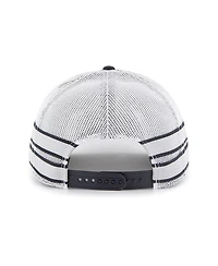 Men's '47 Brand Navy Distressed Penn State Nittany Lions Straight Eight Adjustable Trucker Hat