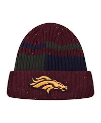 Men's Pro Standard Burgundy Denver Broncos Speckled Cuffed Knit Hat