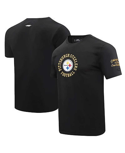 Men's Pro Standard Black Pittsburgh Steelers Hybrid T-shirt