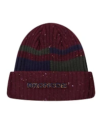 Men's Pro Standard Burgundy Denver Broncos Speckled Cuffed Knit Hat
