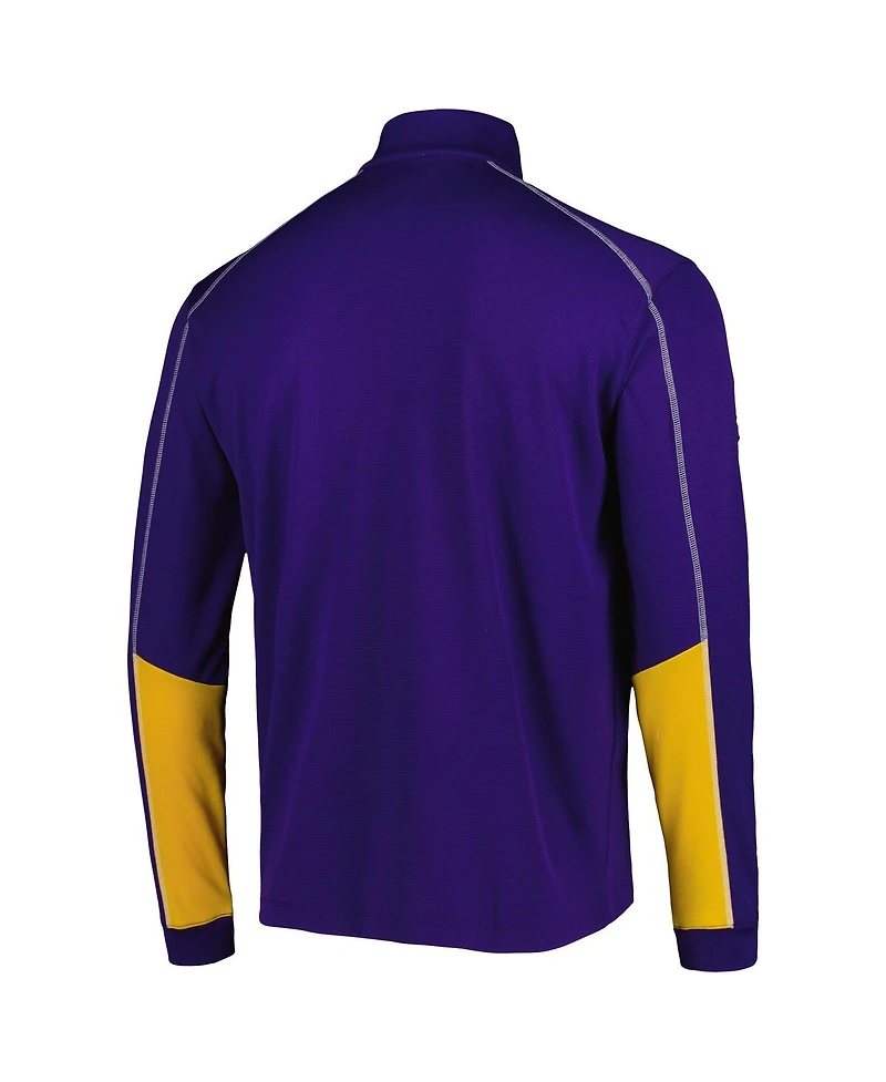 Men's Columbia Purple Lsu Tigers Shotgun 2.0 Omni-Wick Quarter-Zip Jacket