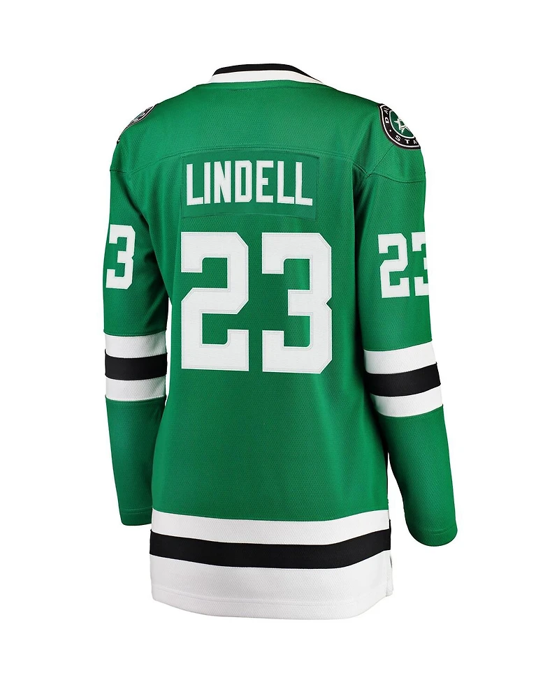 Women's Fanatics Esa Lindell Kelly Green Dallas Stars Breakaway Player Jersey