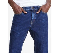 Sun + Stone Men's Straight Fit Indigo Blue Jeans