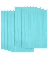 54"x108" Outdoor Privacy Curtain Drape Tab Top UV30+ Patio Lanai Pergola 8 Piece