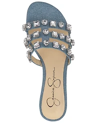 Jessica Simpson Detta Crystal Embellished Slide Sandals