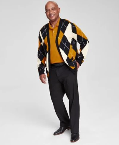 Club Room Mens Black Gold Sportswear Created For Macys