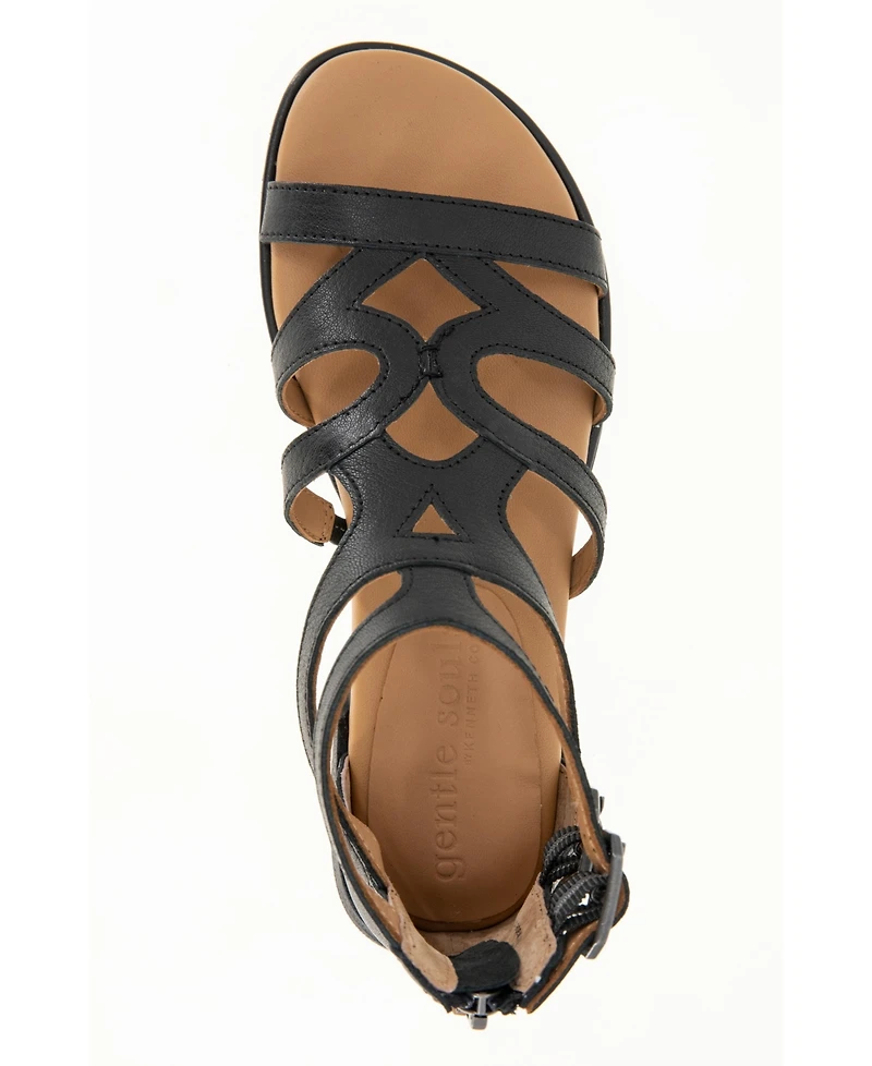 Gentle Souls Women's Hallie Zipper Sandals