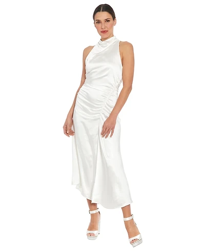 Ivy + Blu Women's Mock-Neck Jersey Sheath Dress