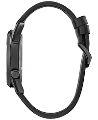Citizen Eco-Drive Men's Marvel Miles Morales Black Leather Strap Watch 42mm