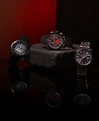 Citizen Eco-Drive Men's Chronograph Star Wars Darth Maul Mastermind Black Nylon & Leather Strap Watch 44mm