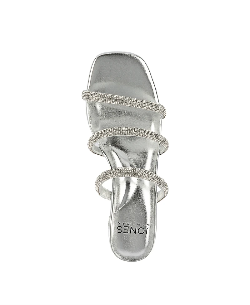 Jones New York Women's Melli Block Heel Embellished Dress Sandals