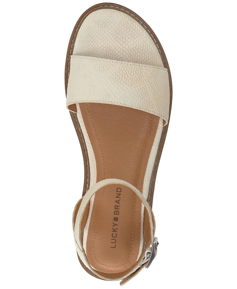 Lucky Brand Women's Kimaya Ankle-Strap Flat Sandals