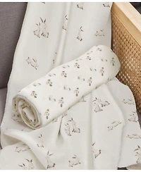 Crane Baby Cotton Poppy Single Swaddle