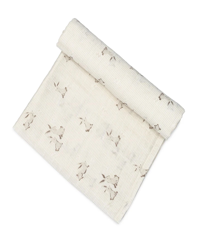 Crane Baby Cotton Bunny Single Swaddle