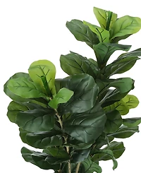 Monarch Specialties 41" Indoor Artificial Floor Fiddle Tree with Black Pot