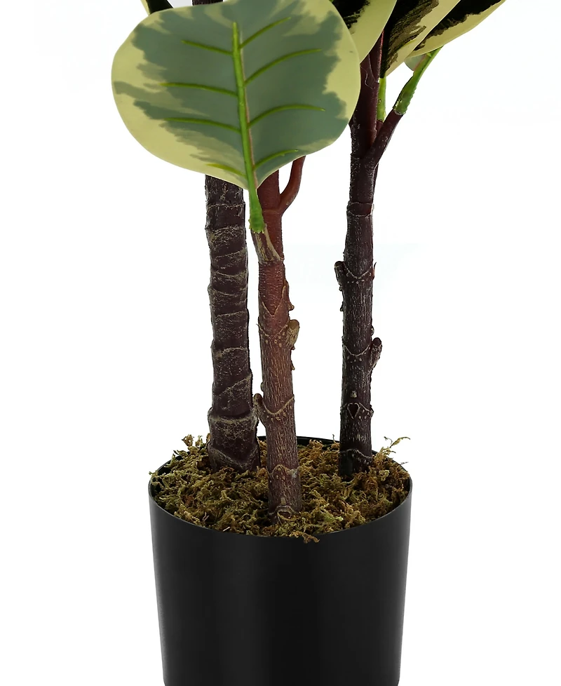 Monarch Specialties 47" Indoor Artificial Floor Oak Tree with Black Pot